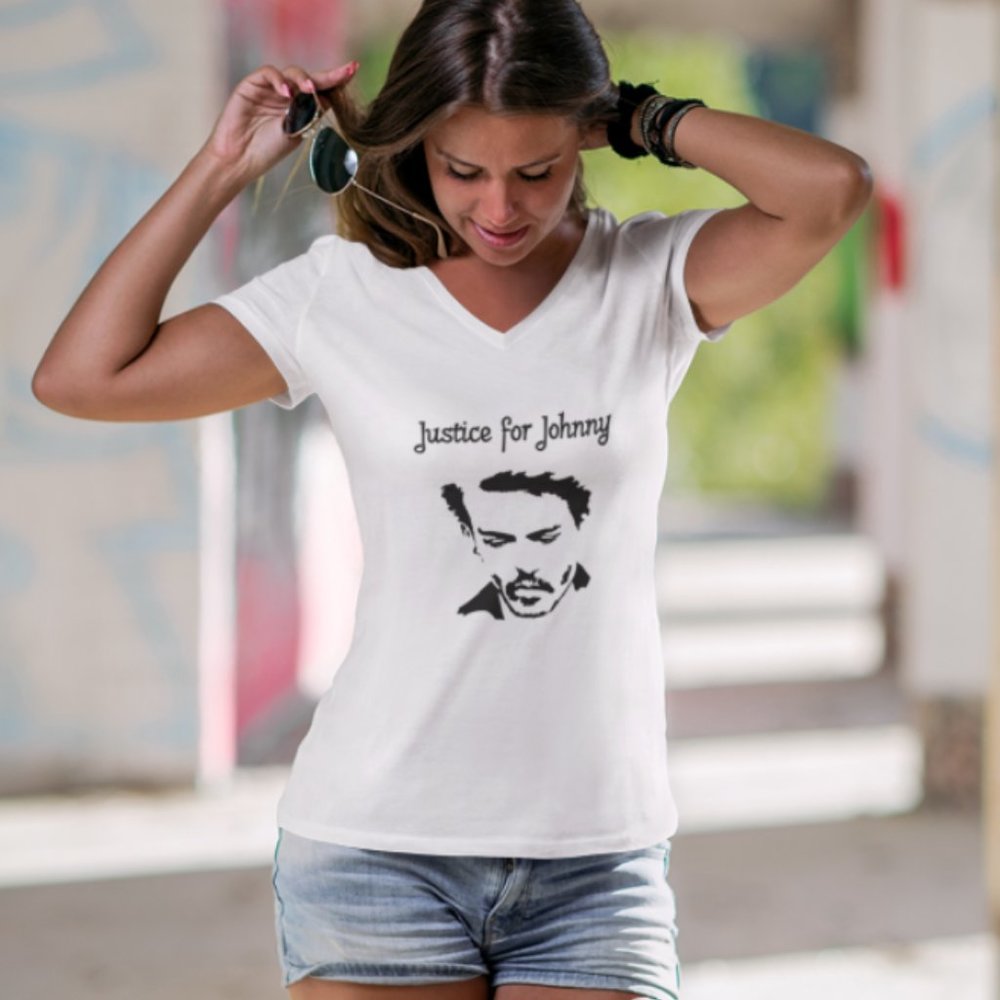 NWT Justice For Johnny T-shirt Women